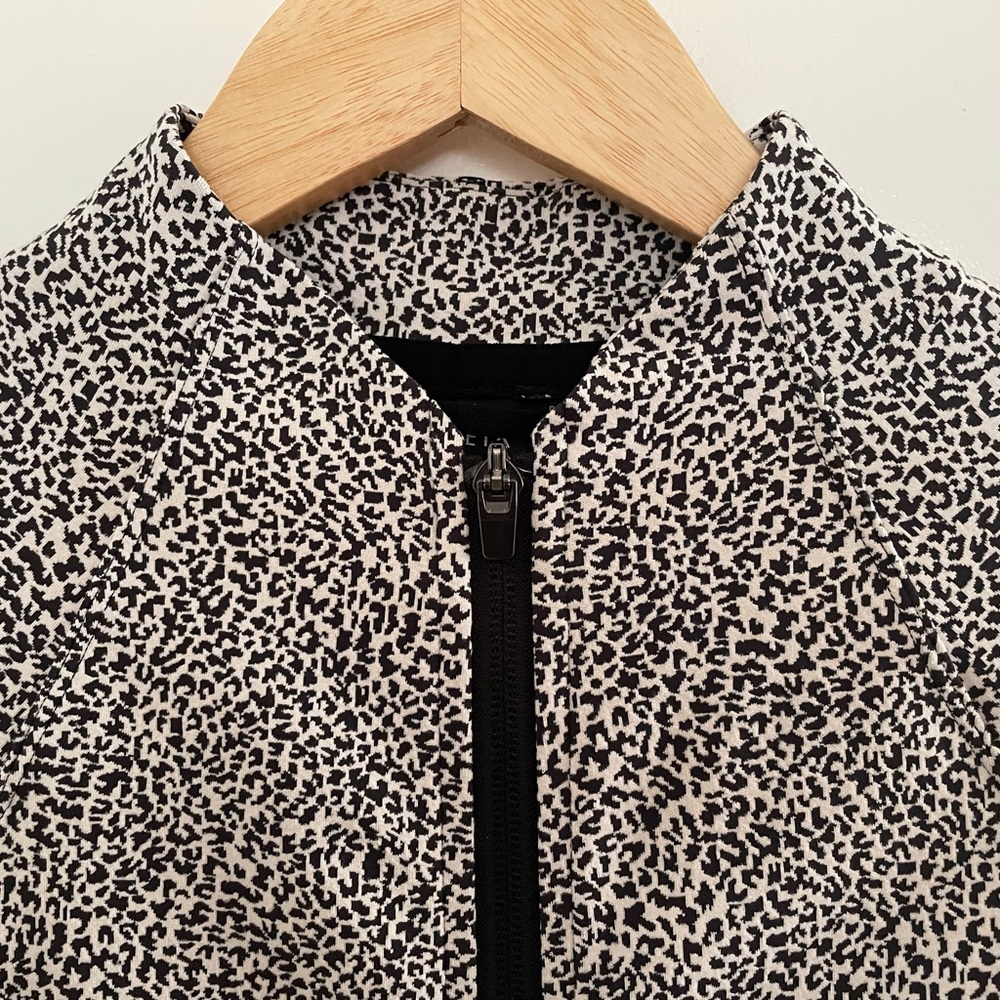 Athleta Black and White Patterned Jacket
